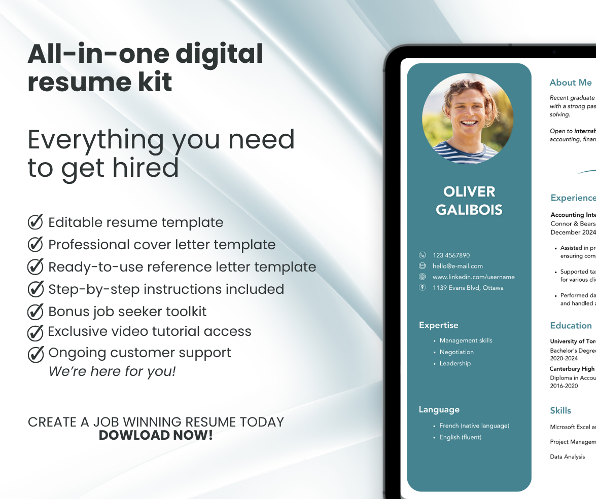 First job tech resume templates – Designed for new graduates & career starters
