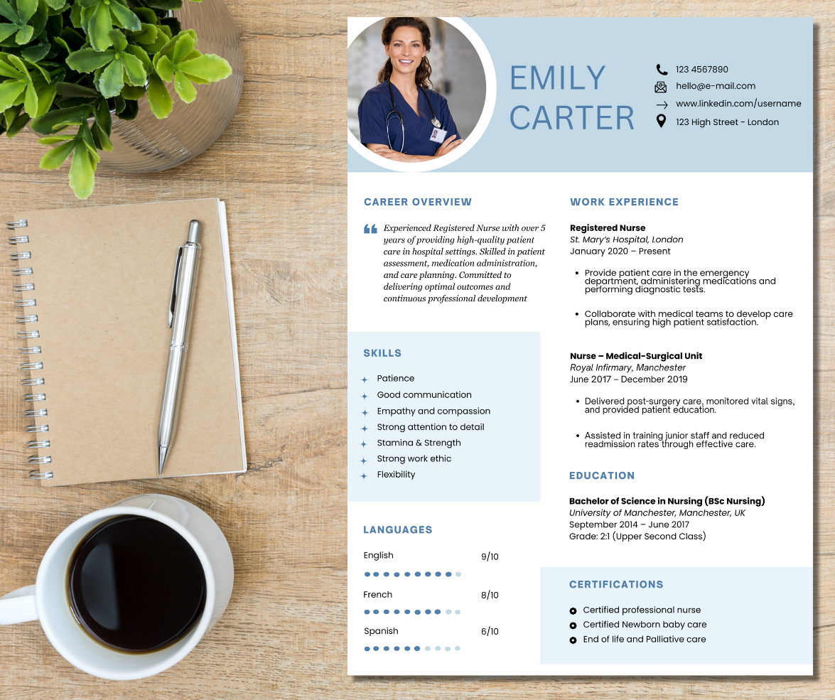 Healthcare resume templates – Professional & ATS-friendly for medical careers
