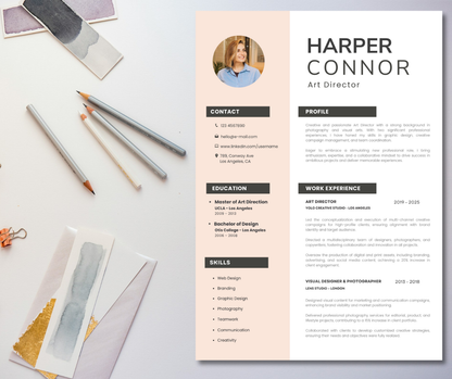 Modern CV template - Editable and ATS friendly