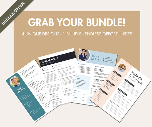 Ultimate resume template bundle – Every CV design you’ll ever need